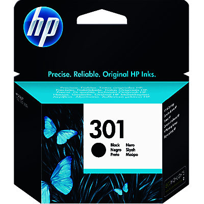 HP 301 Inkjet Cartridge, Black, CH561EE